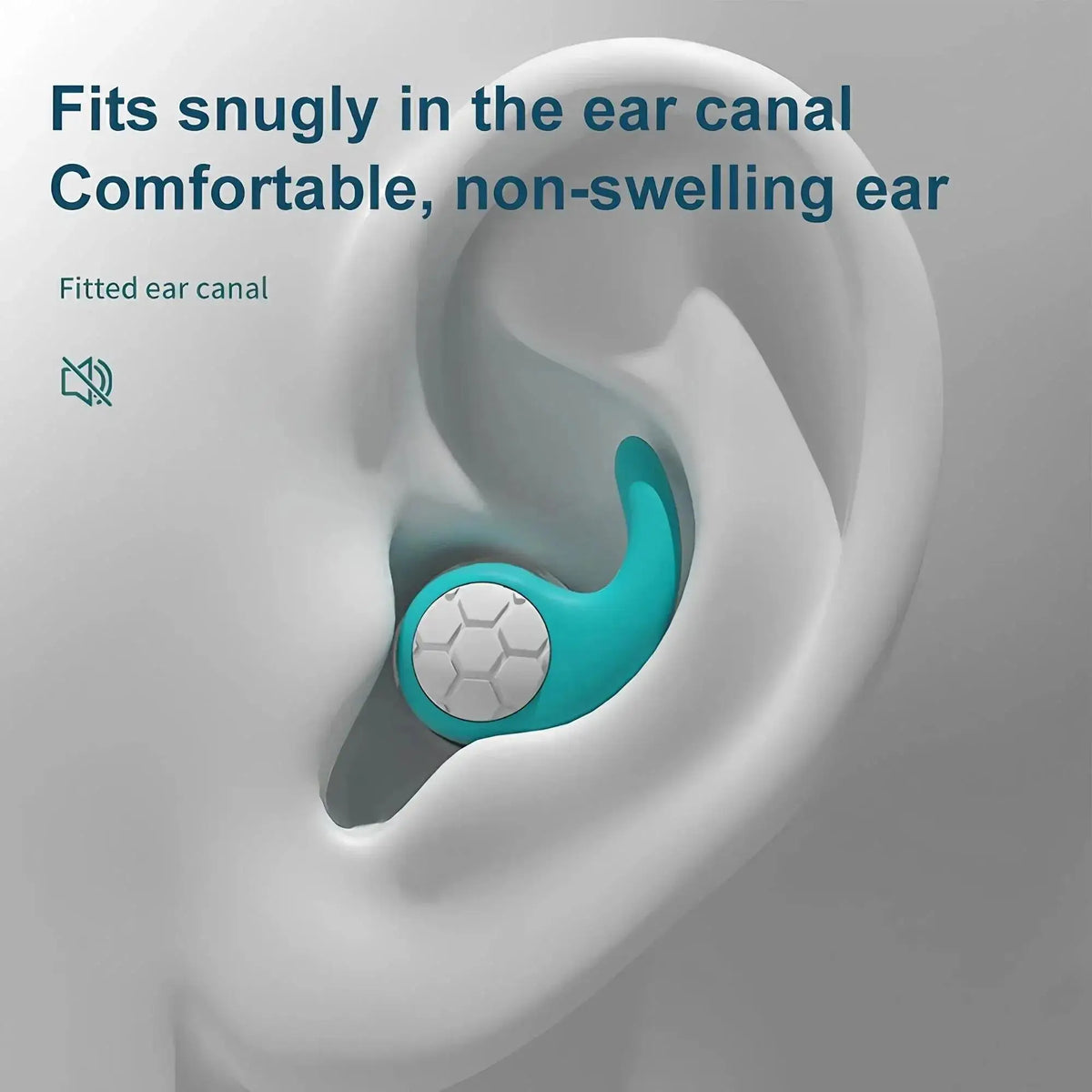 Triple-Layer Silicone Noise-Cancelling Earplugs | Sleep & Travel Silicone Earplugs HIP