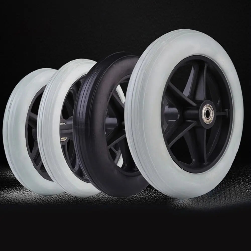 6/7/8 Inch Wheelchair Front Castor Solid Tire Replacement Wheel Wheelchair Castor Wheel HIP