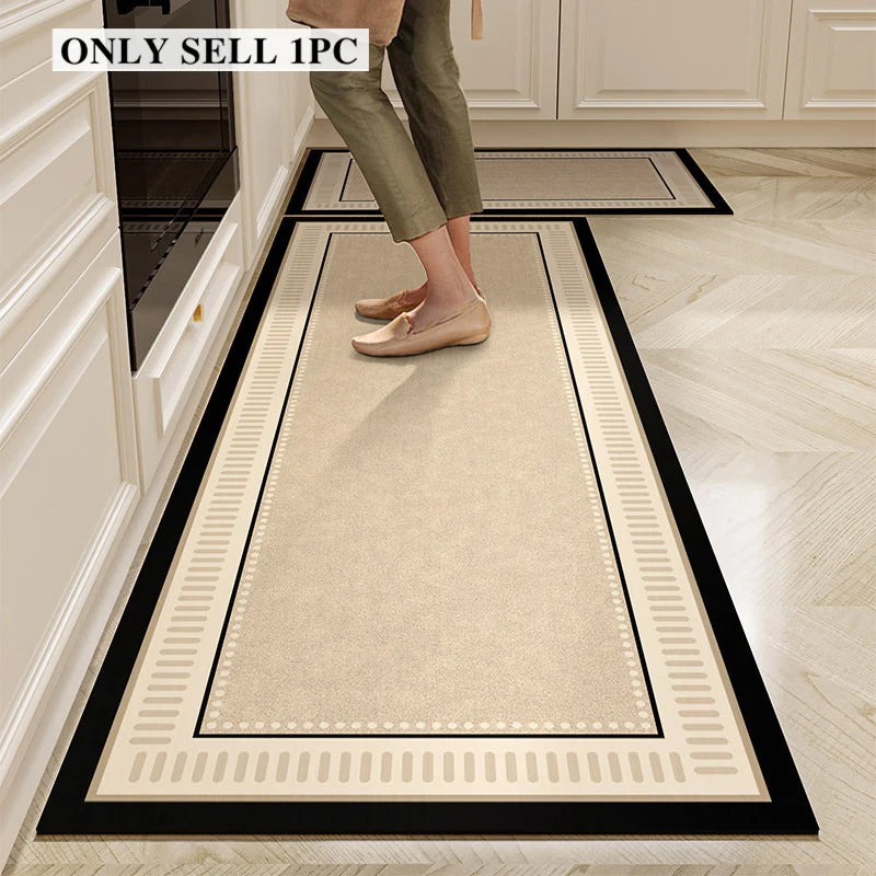 PVC Leather Kitchen Floor Mat – Waterproof & Non-Slip Runner Kitchen Floor Mat HIP GU6107-P 1pc 200x300cm