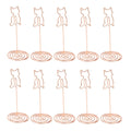 10-Pack Rose Gold Kitten Table Number Stands – Card Holders Table Number Stands HIP cat