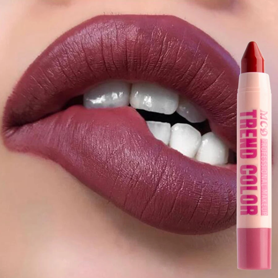 Moisturizing 12 Color Lipliner Pen Waterproof Plumping Stain Lipstick Natural Nude Pink Lip Liner Outline Lips Contour Makeup Fo HIP