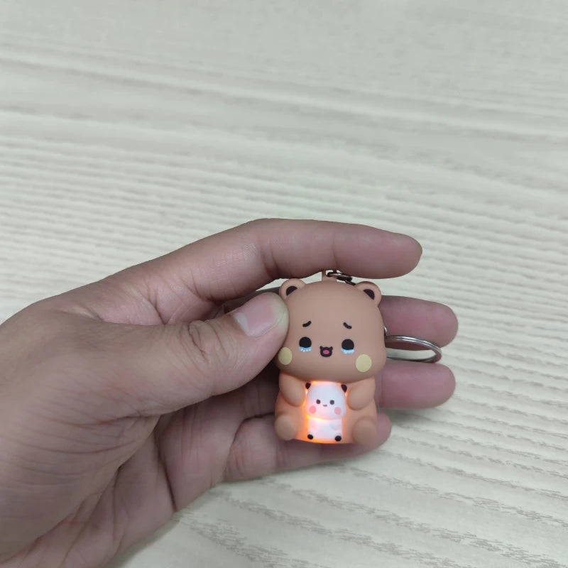 Bubu & Dudu Panda Voice Keychain Toy Set – 2 Pcs | HIP Novelty Keychain Toy HIP