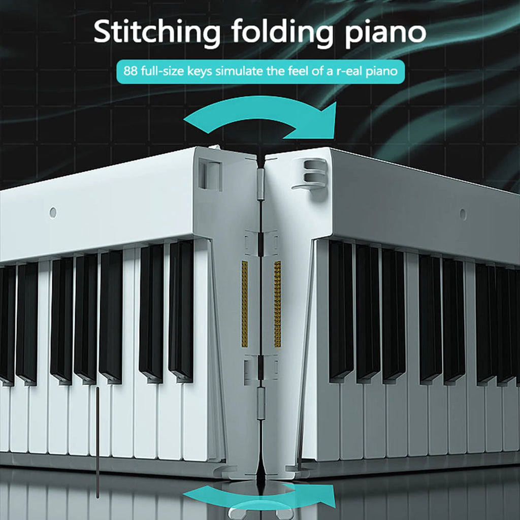 88 Keys Electronic Keyboard Piano Foldable Portable Electronic Keyboard Piano for Beginners HIP
