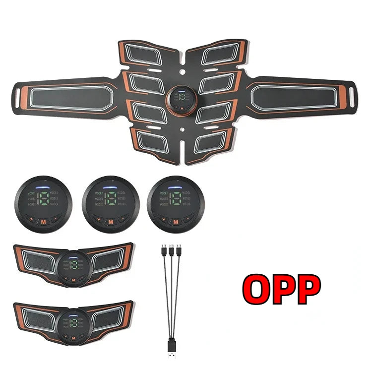 CAMMUO EMS Muscle Trainer Belt – 6 Modes, 15 Levels Toning EMS Muscle Trainer Belt HIP Orange