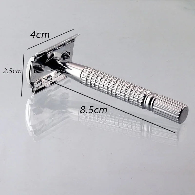 Men's Folding Straight Razor – Stainless Steel Manual Shaver Folding Straight Razor HIP