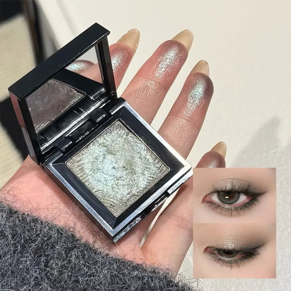 Monochrome Eyeshadow Palette Chrome Blue Pearl Glitter Highgloss Brightening Lasting Waterproof Metallic Luxury Eyeshadow Makeup HIP