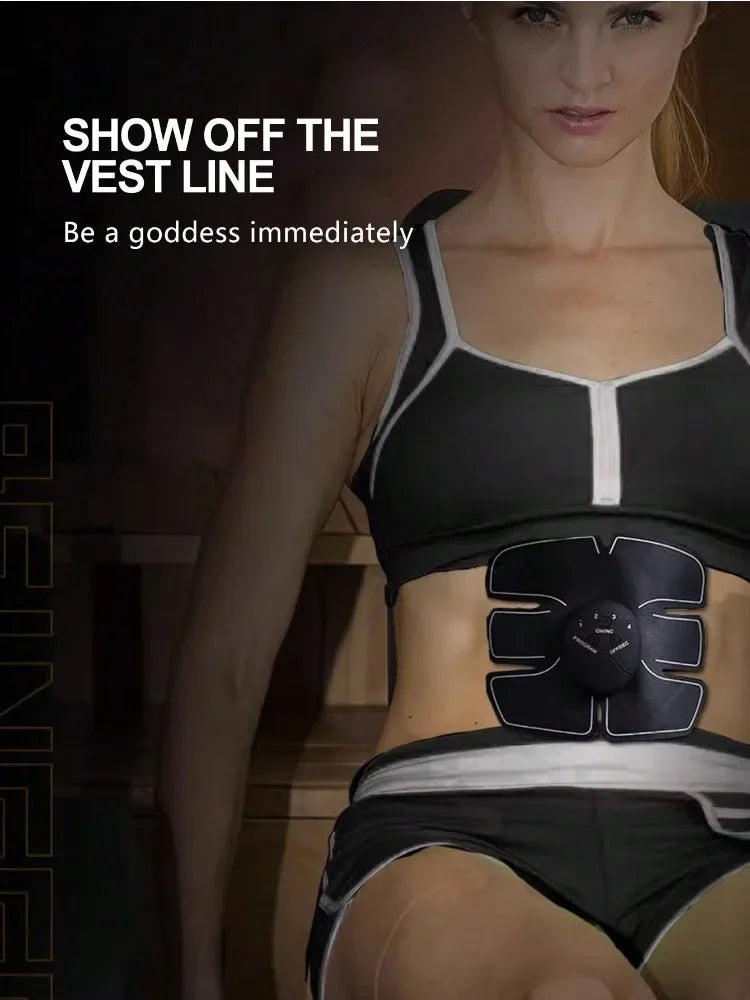 EMS Abdominal Muscle Stimulator Patch – Unisex Toning Device EMS Muscle Stimulator HIP