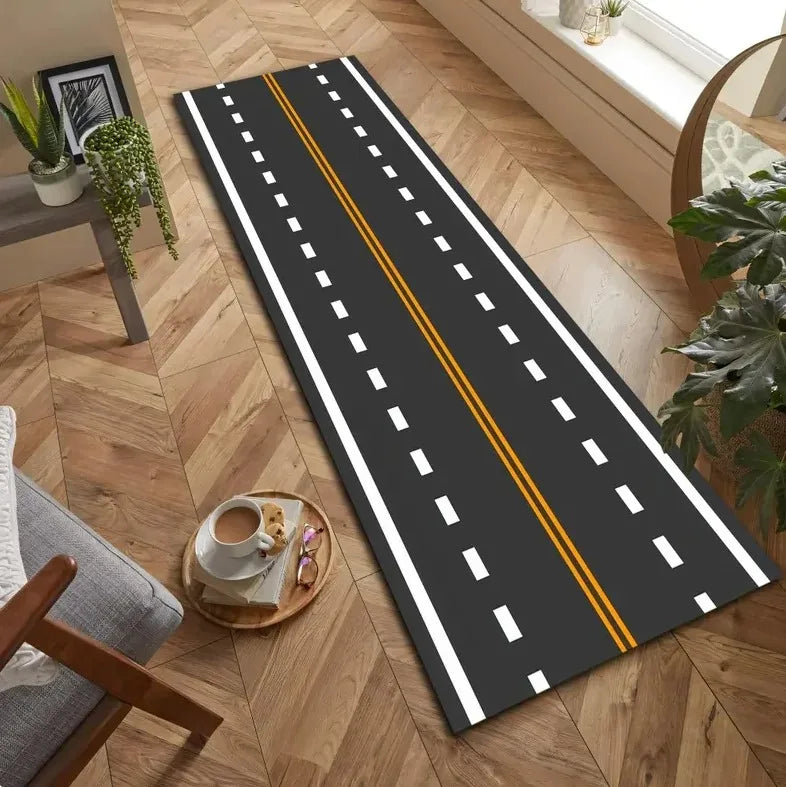 Modern Road Runner Rug – Anti-Slip Kids & Hallway Carpet Mat Runner Rug HIP 4 40x120cm-Felt
