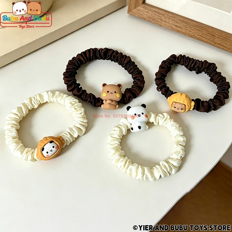 Panda Bubu & Yier Cartoon Hair Tie Bracelet – Couple Gift Cartoon Hair Tie HIP