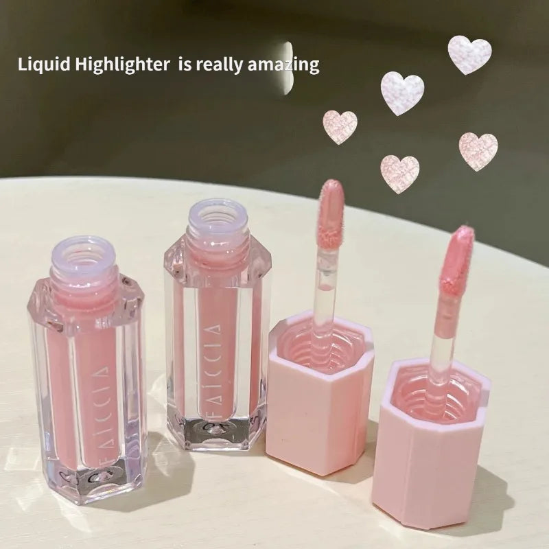 Liquid Highlighter Makeup Glow Liquid Eyeshadow Under Eye Brightener Shimmer Glitter Eyeshadow Aegyo Sal Highlight Beauty Makeup HIP