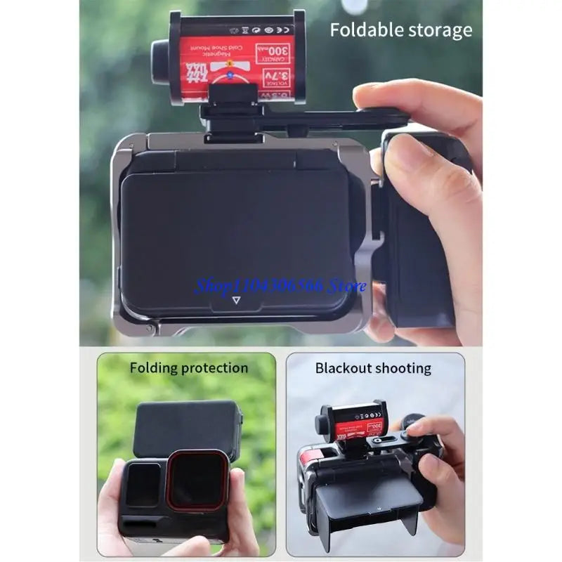 Foldable Camera Hood Sun Guard – Magnetic Screen Protector Camera Hood Guard HIP