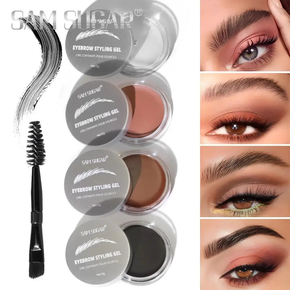 SAM SUGAR Waterproof Eyebrow Gel – Long-Lasting Brow Wax Eyebrow Styling Gel HIP