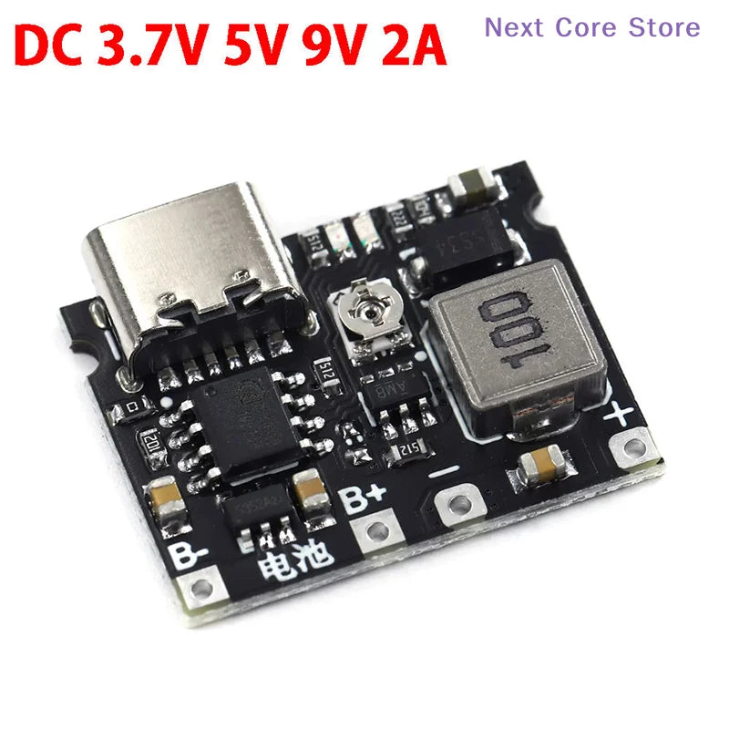 Type-C 18650 Li-ion Battery Charger Board DC Boost Module TP4056 Battery Charger Module HIP