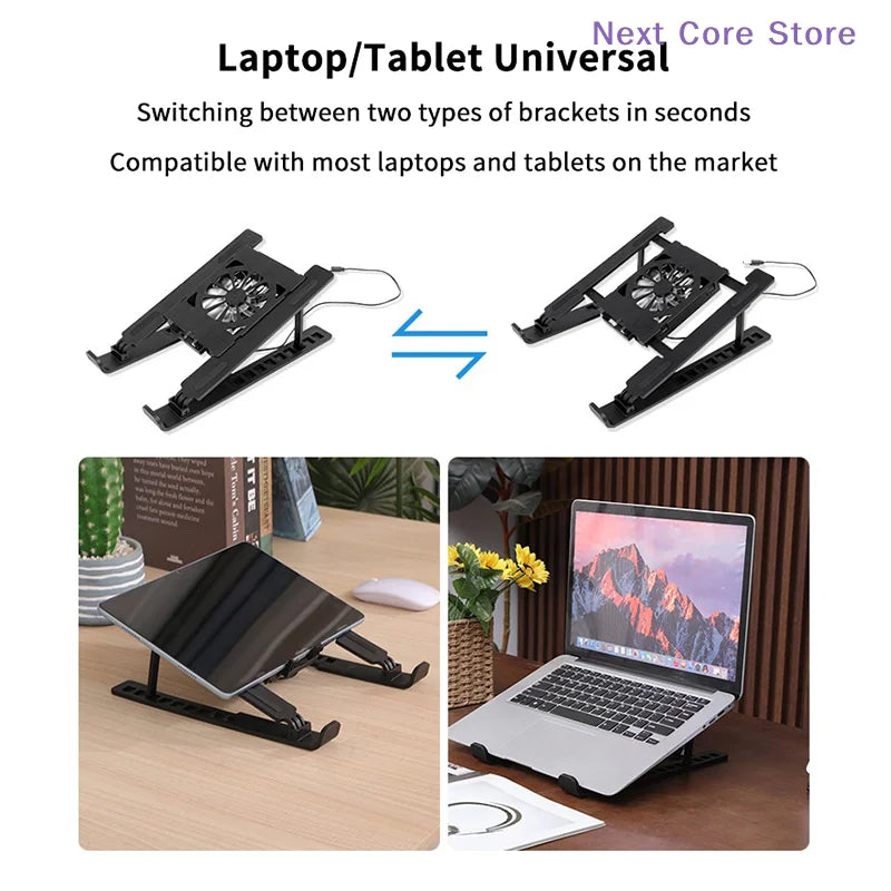 Foldable Laptop Cooling Pad Stand with Fan – Portable Laptop Cooling Stand HIP