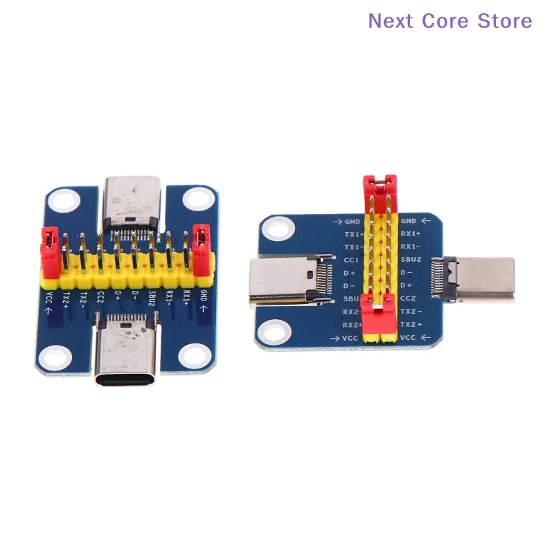 USB 3.1 Type-C Male to Female PCB Test Board Adapter PCB Test Adapter HIP