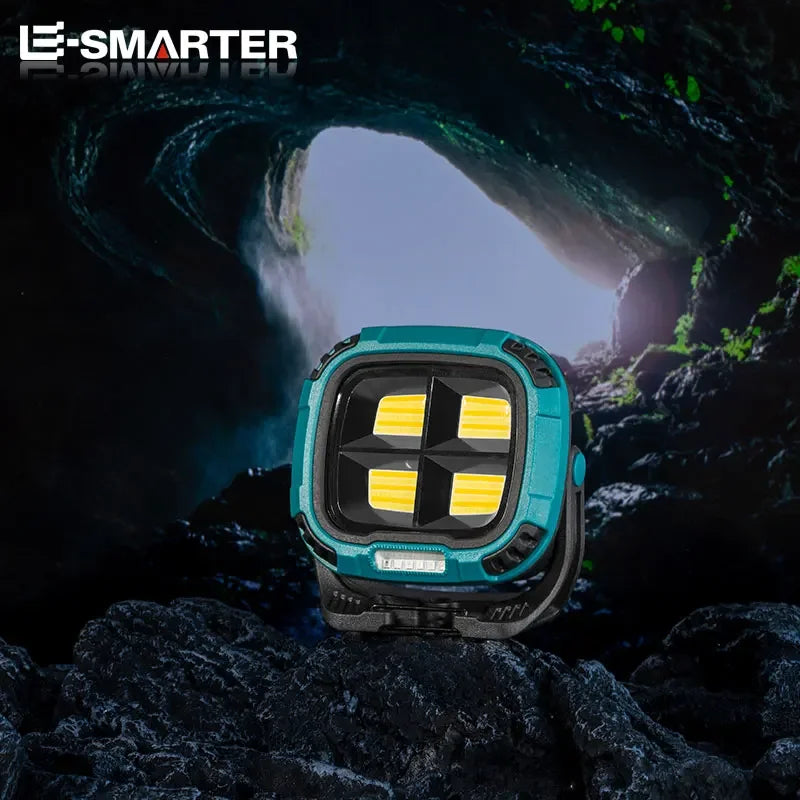 ESMARTER 1000-Lumen Magnetic LED Flashlight with Power Bank Rechargeable LED Flashlight HIP