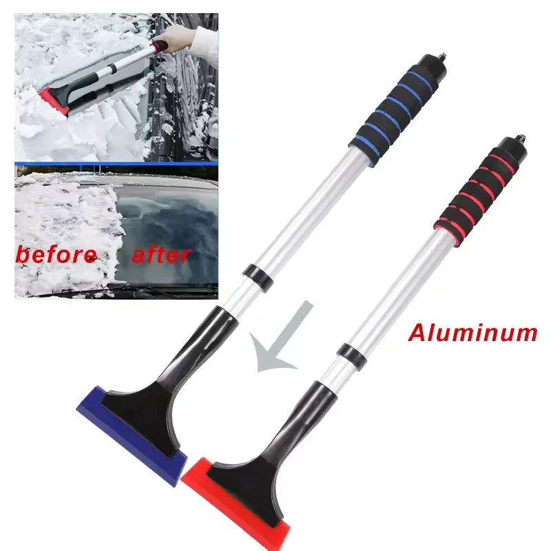 Extendable Aluminum Ice Scraper & Snow Brush for Car Windows Car Ice Scraper HIP