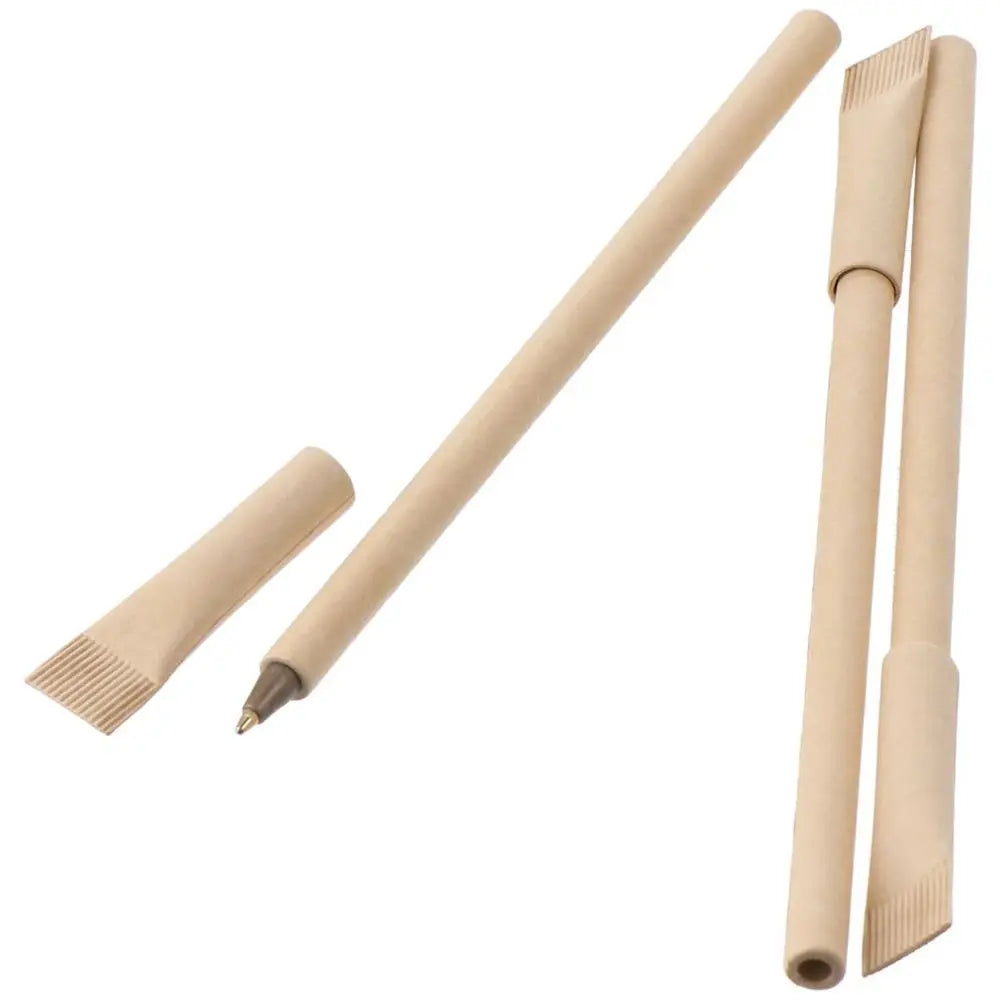 24-Pack Eco-Friendly Kraft Paper Ballpoint Pens – Black Ink Ballpoint Pen Set HIP