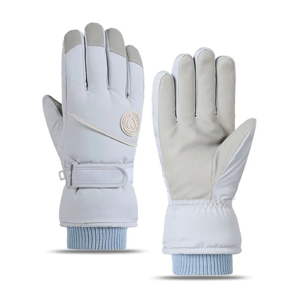 Women's Waterproof Touchscreen Ski Gloves – Thermal Winter Winter Ski Gloves HIP Blue