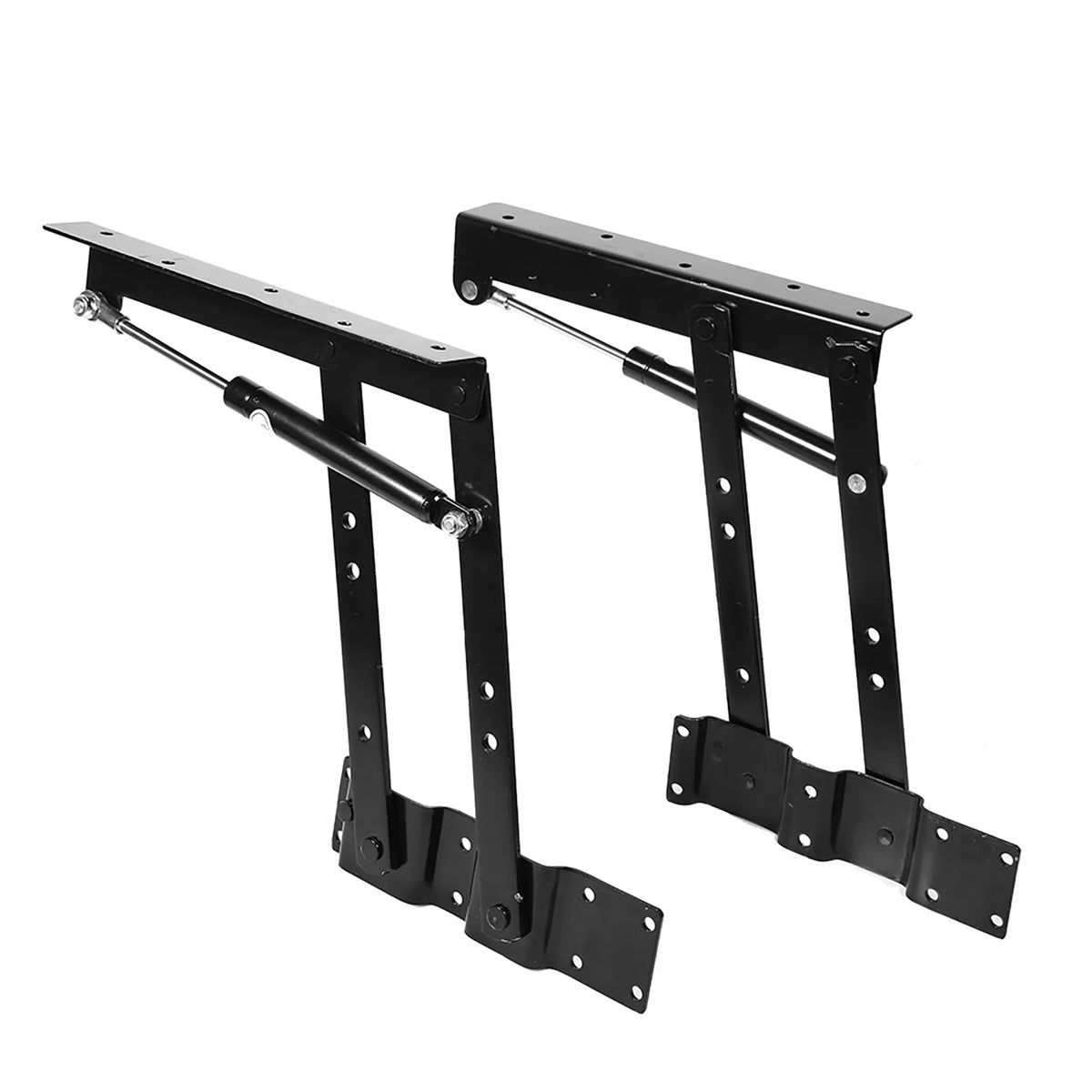 2x Practical Lift Up Coffee Table Mechanism Hardware Top Lifting Frame Furniture Mechanism Hardware Top Lifting Hydraulic Hinge HIP black