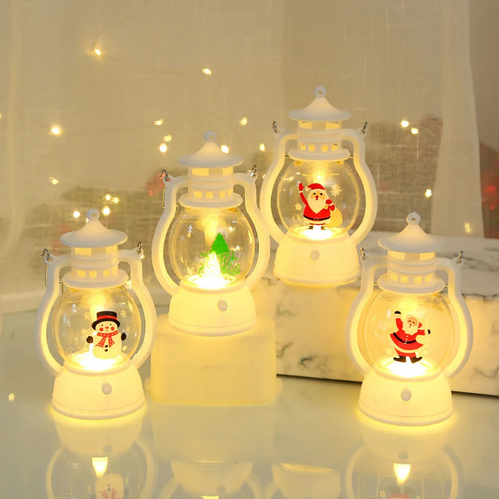 LED Santa Claus Christmas Lantern – Festive Home Décor Gift Christmas Lantern Light HIP