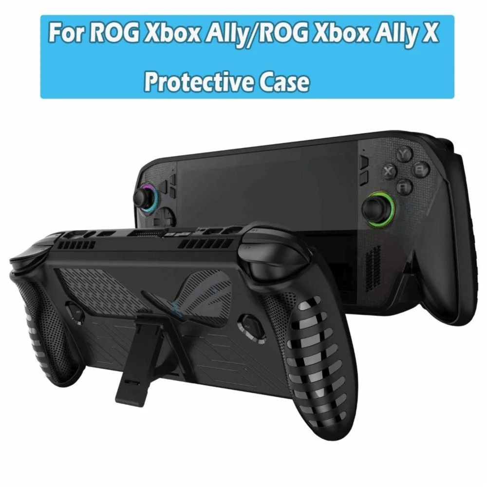 TPU Shockproof Case with Kickstand for ROG Ally & Ally X Game Console Case HIP