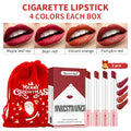 4‑Lasting Stick Waterproof Lip Set Matte Lipstick Transparent Finish Longwear Lip Makeup Valentine Christmas Gift For Her HIP 1 set