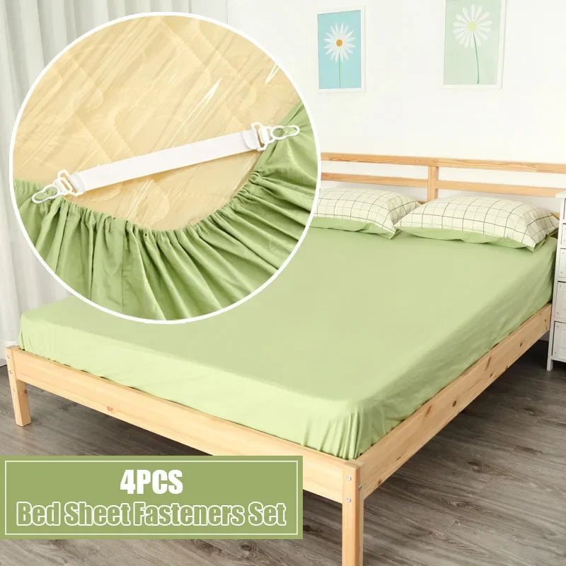 4Pcs Sheet Holder Bed Sheet Clips Elastic Mattress Cover Blankets Sheet Clamp Grippers Clip Fasteners Set Home Textiles HIP
