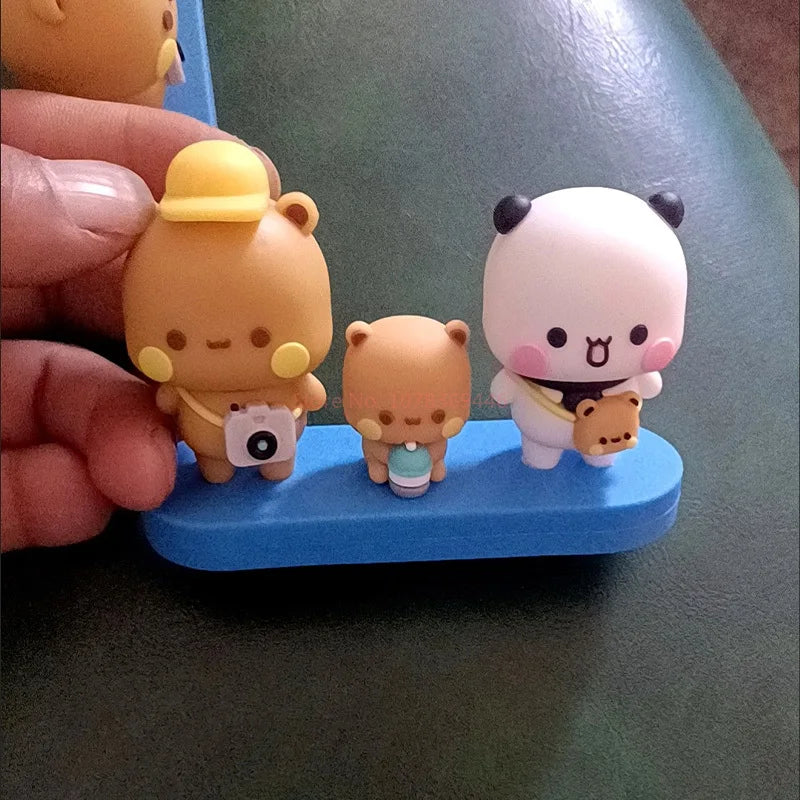 Panda Bubu & Dudu Family Model Toy – Desk Decor Gift Collectible Figure Set HIP