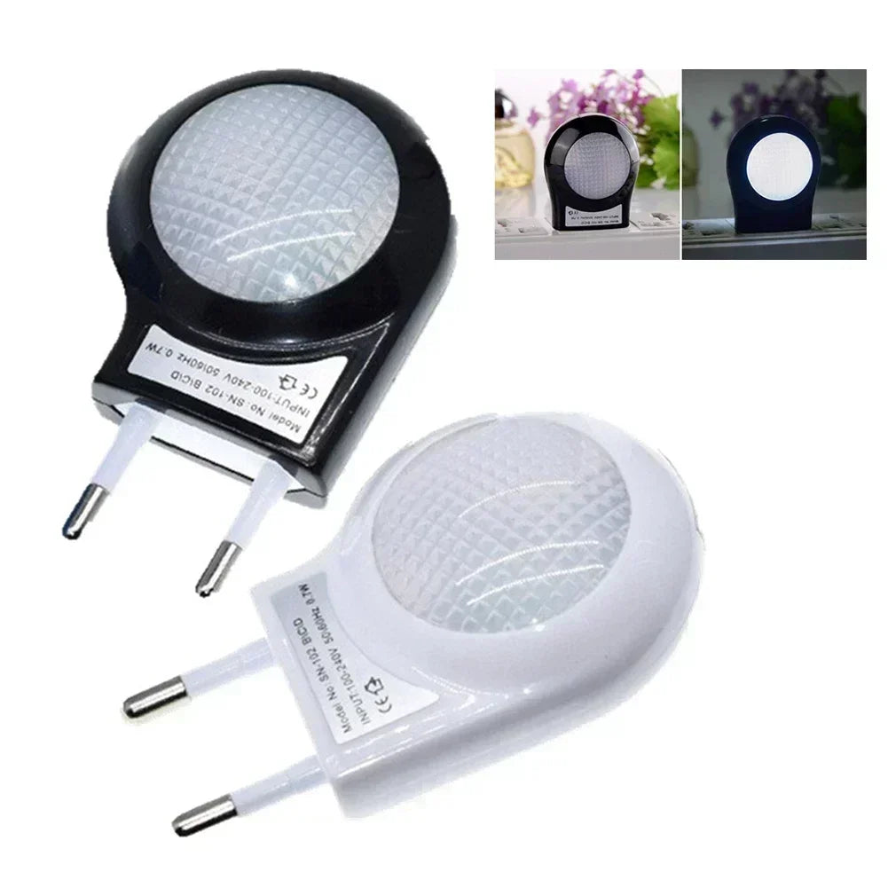 Mini Auto Night Lamp Wall Lamp for Baby Kids Bedroom EU Plug Mini Led Light Switch Socket Snail Night Light Sensor Control Light HIP