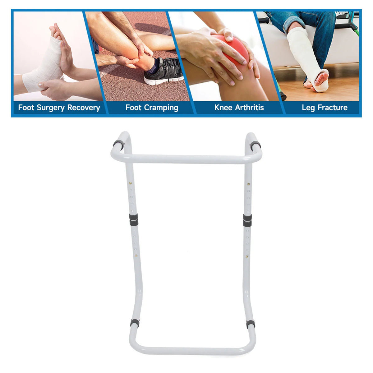 Blanket Lifter for Feet Sheet Riser Height Adjustable Relieve Pressure Foot Tent Blanket Support Holder for Surgery Recovery HIP