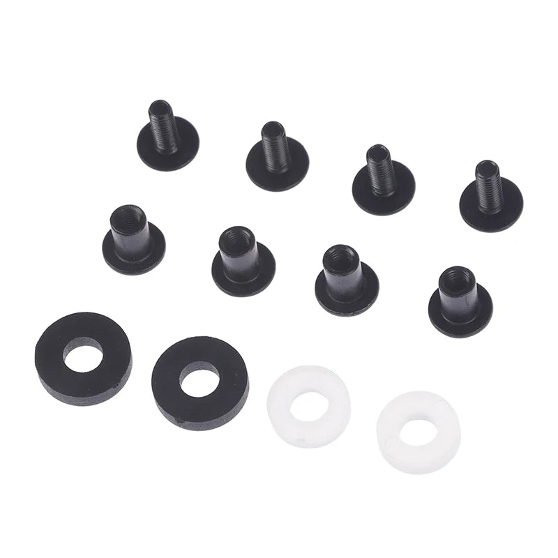 6-Set Black Steel Chicago Screws – Short Post for Kydex & Leather Chicago Screw Set HIP