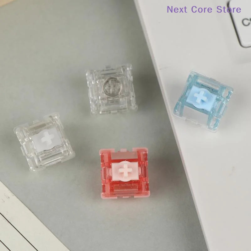 UR Ice Magnetic Linear Switch RGB Transparent 35gf – 5PCS Keyboard Switch HIP