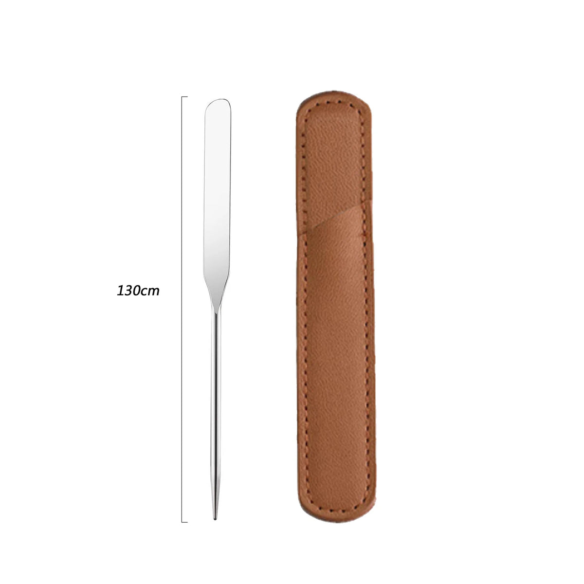 Stainless Steel Foundation Spatula Mask and Eye Cream Spoons Multi-functional Facial Scraping Metal Beauty & Skin Care Tools Set HIP Short And Bag-2pcs
