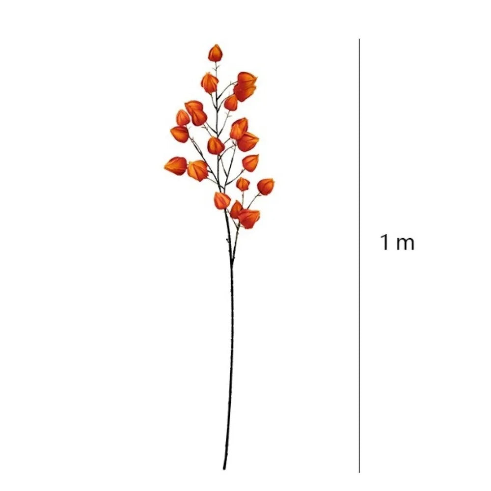60cm Artificial Lantern Flower Bouquet – Decorative Fake Stems Artificial Flower Stems HIP