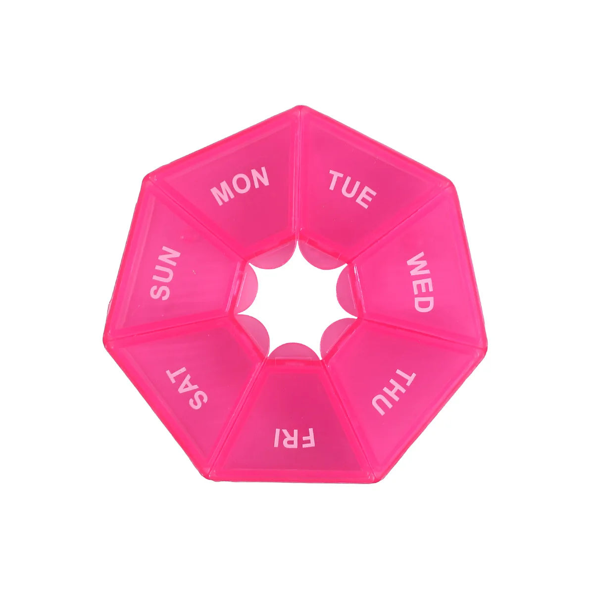 New H7-Days Weekly Portable Mini Pill Organizer Box, Portable Travel Pill Case for Medicine, Vitamins & Fish Oil Tablets HIP Rose