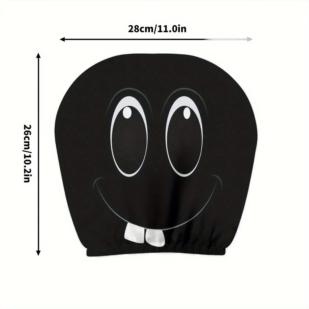 2-Pack Quirky Big-Eyed Car Headrest Covers – Universal Fit Car Headrest Covers HIP