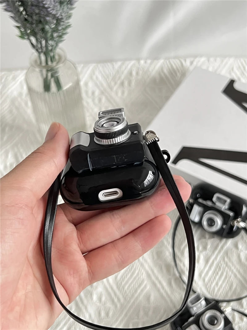 Vintage Camera AirPods Pro Case Glowing Cover & Lanyard AirPods Case Cover HIP