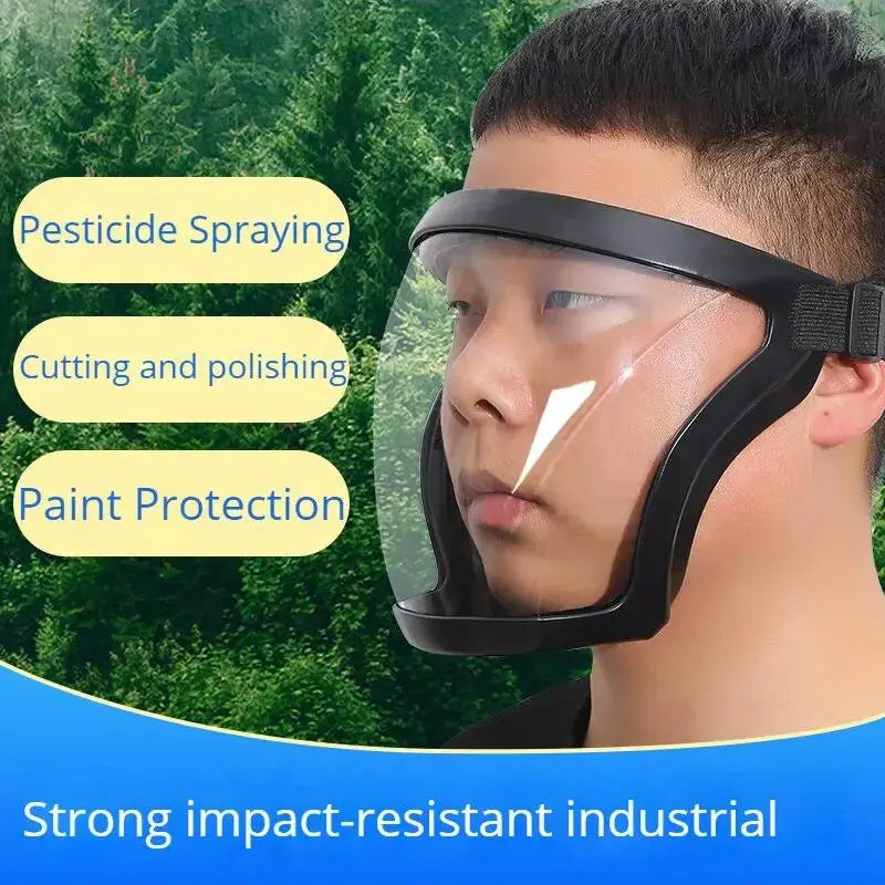 Reusable Spherical Face Shield – Splash-Proof Goggle Mask Protective Face Shield HIP