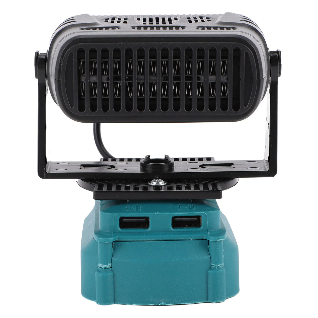 Space Heater Fit for DCB208 Li Ion Battery Smart Constant Temperature Electric Small Warmer 200W 2 Level Adjustable HIP Blue