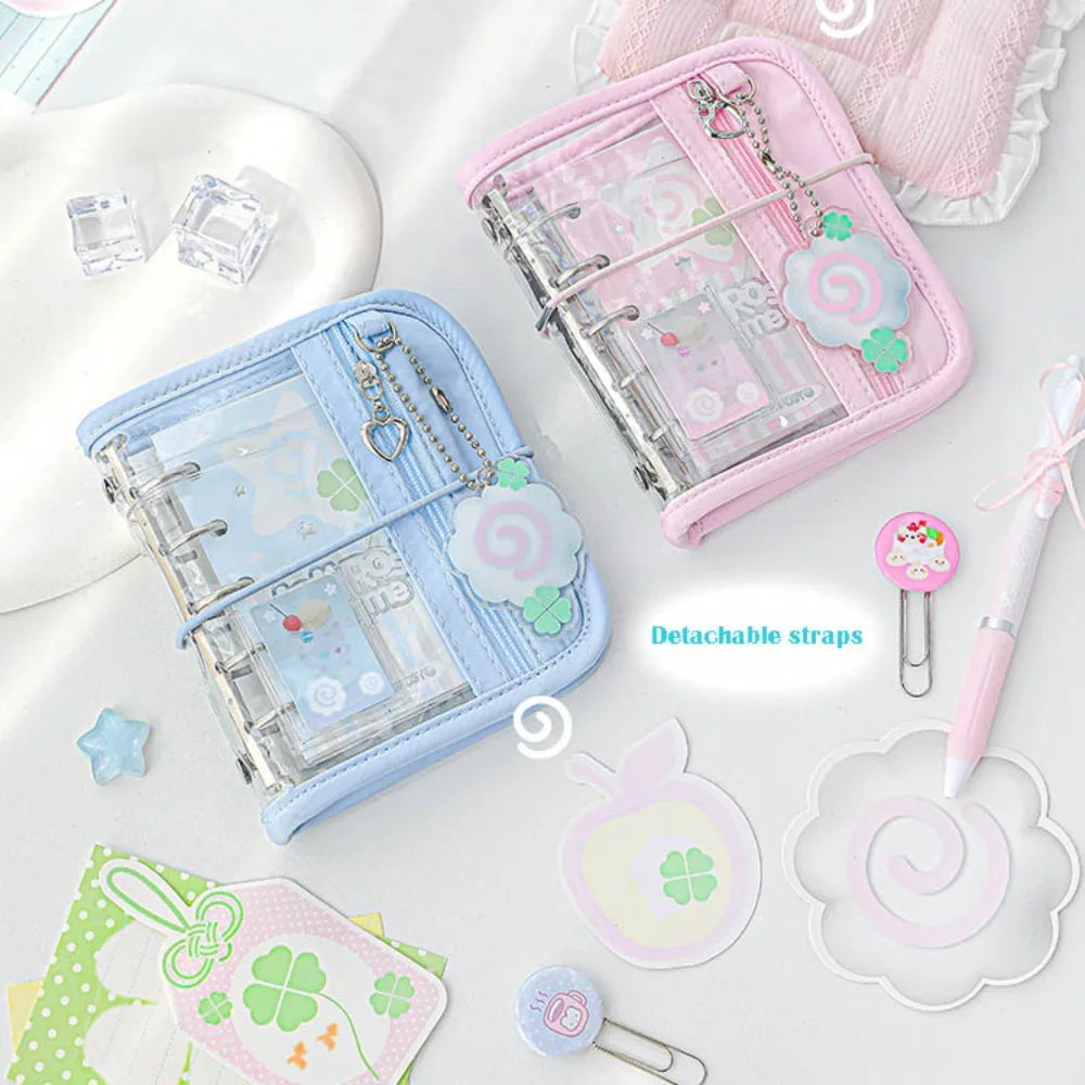 Retro M5 Binder Cartoon Scrapbook – Clover Spiral Notebook Spiral Binder Notebook HIP