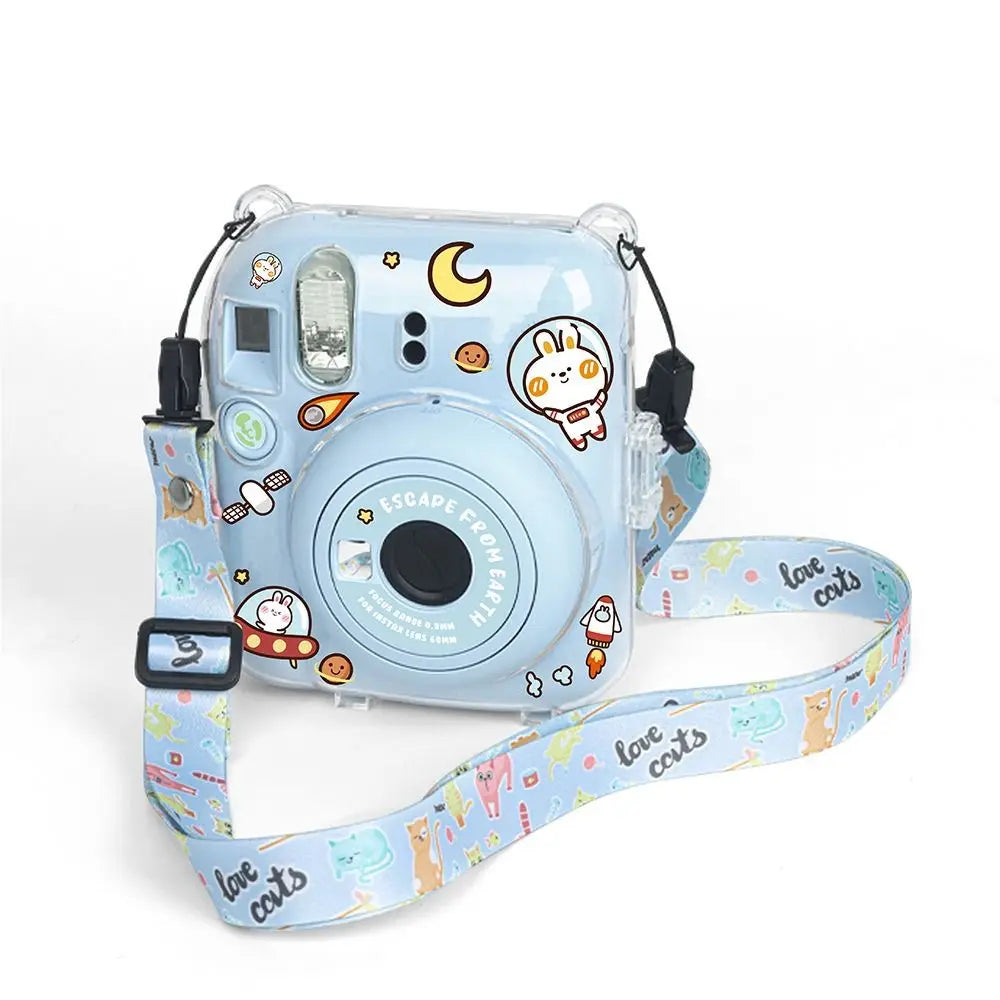 Fujifilm Instax Mini 12 Clear Protective Case with Stickers Camera Protective Case HIP