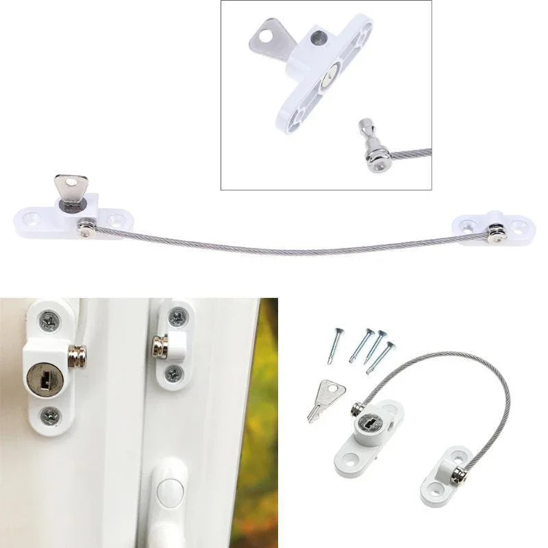 Child Safety Window & Drawer Lock – Aluminium Alloy | 2 Colors Baby Safety Lock HIP