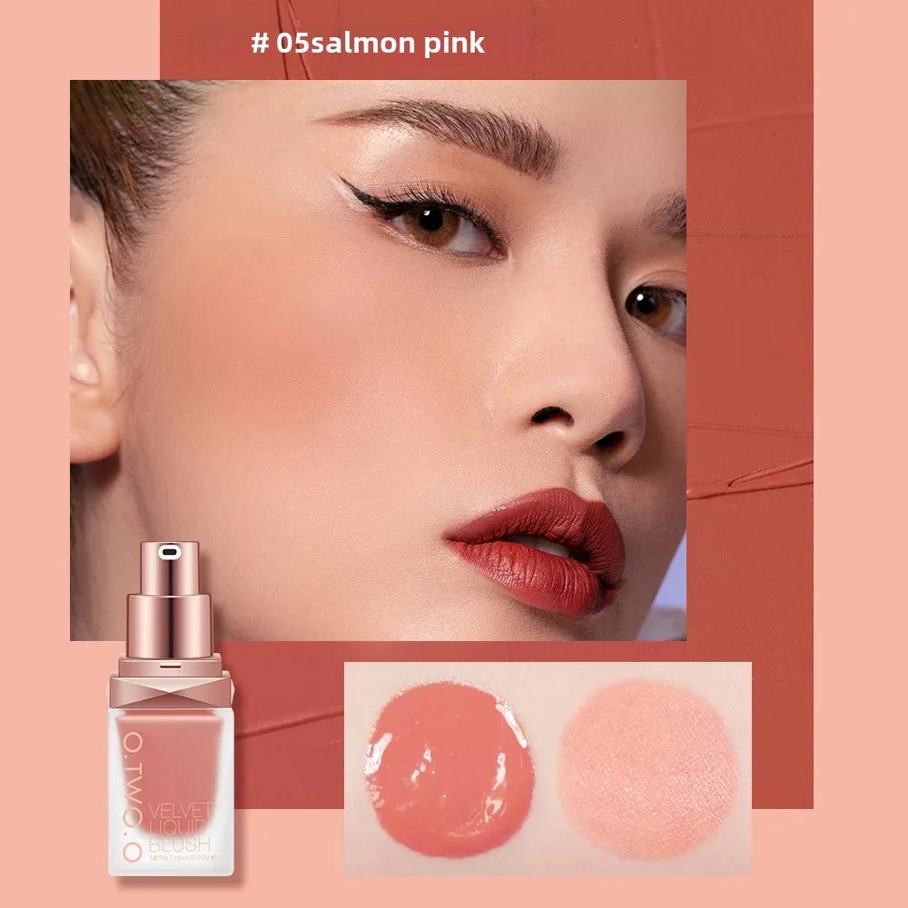 O.TWO.O Liquid Blush – 4 Shades, High Pigment, Long Lasting Liquid Blush HIP