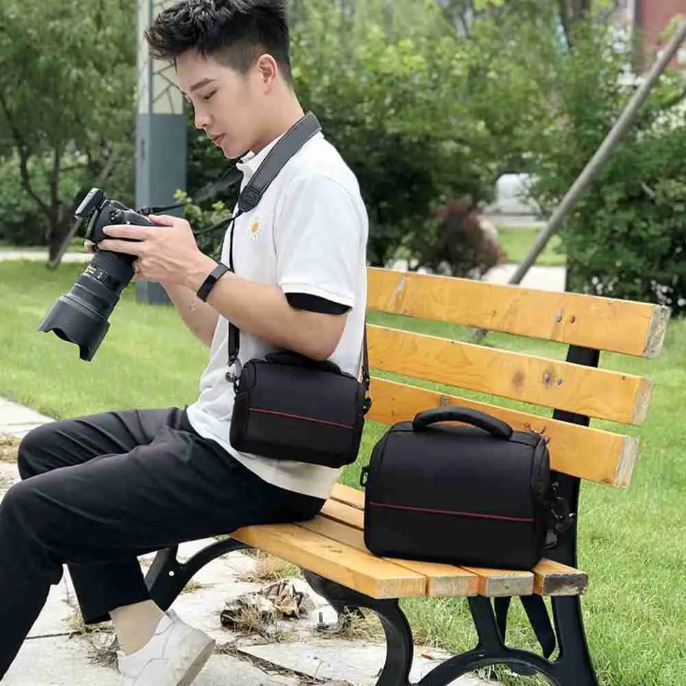PERNEAKY DSLR Camera Bag – Protective Polyester Case & Strap Camera Shoulder Bag HIP