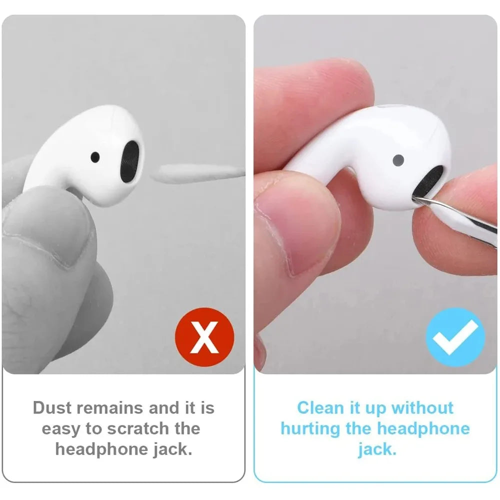 3-in-1 Earbuds Cleaning Pen for AirPods & Bluetooth Earphone Cleaning Tool HIP