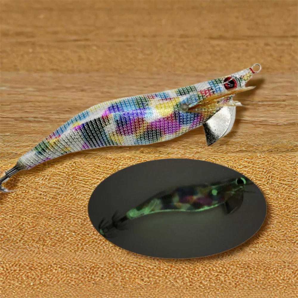 UV Glow Squid Jig Egi Lure 3.0#/3.5# Japan Style Jigging Squid Jig Lure HIP