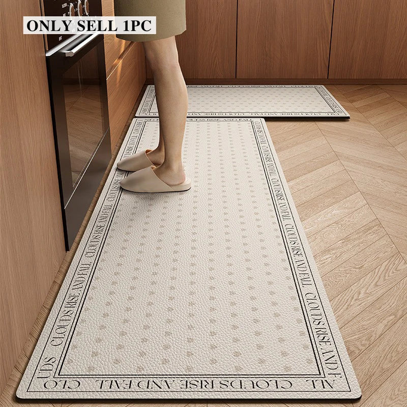 PVC Leather Kitchen Floor Mat – Waterproof & Non-Slip Rug Kitchen Floor Mat HIP