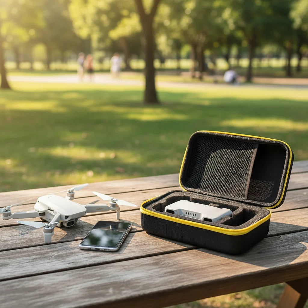 Hard Shell Carrying Case With Foam Insert Electronics Accessories Organizer Bag For USB Cable Battery SD Card Protective Storage HIP