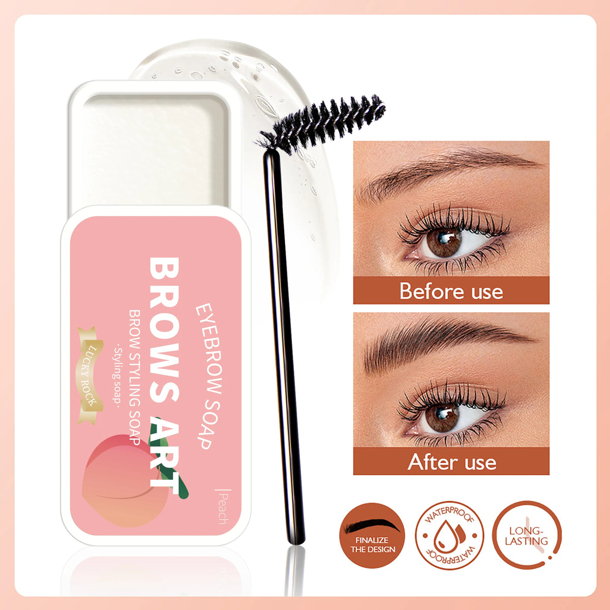4-Color Waterproof Eyebrow Styling Wax Soap Gel | HIP Eyebrow Styling Wax HIP
